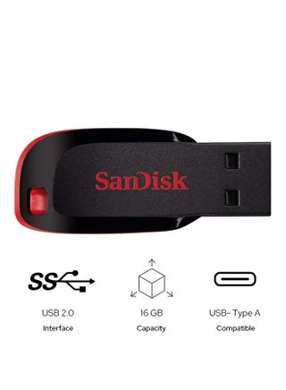 16GB Cruzer Blade USB 2.0 Flash Drive USB Type-A Read Speed 17 MBps Write Speed 4 MBps ‎SDCZ50-016G-B35 16 GB - pnsku/N11412245A/45/_/1736517407/a6df5b35-adb9-41a8-b64a-17e076c756ed