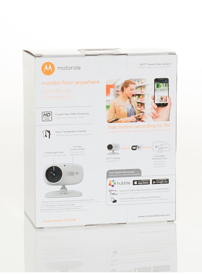 Motorola - Focus 86 Wi-Fi HD Home Video Camera With Digital Zoom - Image 1