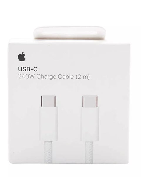 USB-C 240W Charge Cable 2M White