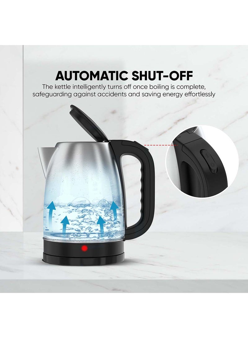 Stainless Steel Electric Kettle Stylish And Safe Boiling, Auto Shut Off, Indicator Light, 360° Rotating Base, Timeless Design, Matt Finish, Ideal For Home And Office Use 1.7 L 1540 W NK420A/ NK420AX Silver/Black - pnsku/N11426511A/45/_/1711020708/a955e1d9-a98c-4811-a221-af49357e45b3