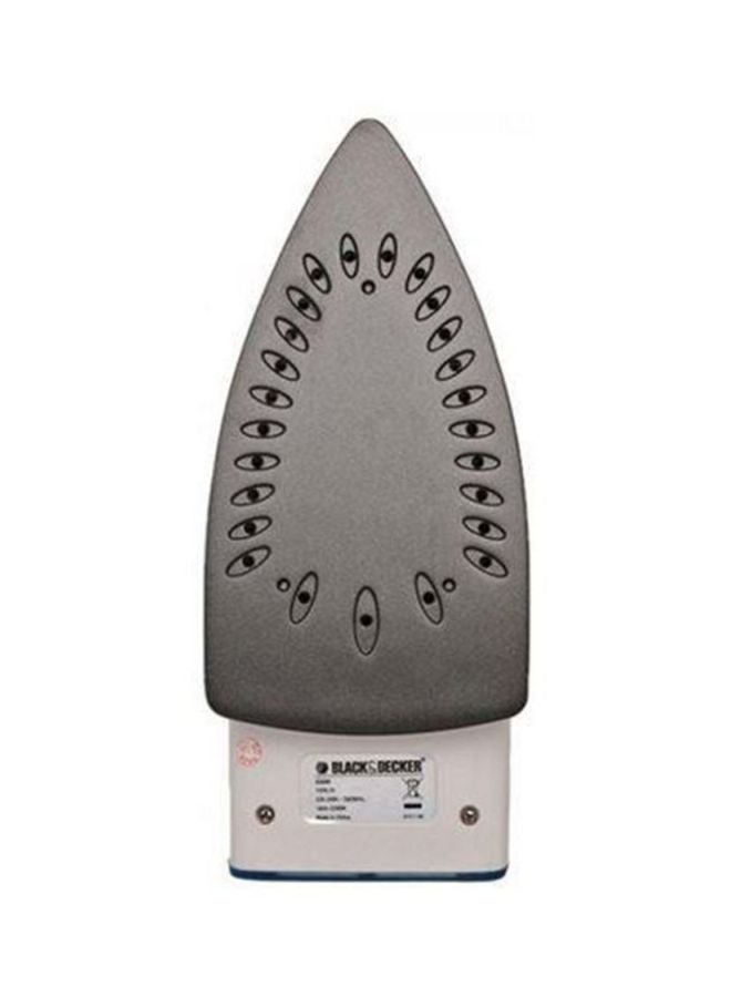 بلاك اند ديكر مكواة بخار 2200 واط، قاعدة مانعة للالتساق، سعة ماء 220 ملل، دفع بخار60 جرام بالدقيقة ، حارارة قابلة للتعديل، 26 فتحة بخار لتوزيع الحرارة بشكل متساوٍ،  X2000-B5 220 ml 2200 W X2000-B5 أزرق - Image 3