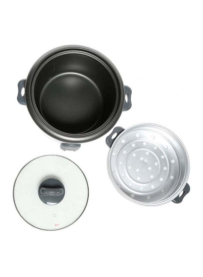 BLACK+DECKER Rice Cooker, Multifunctional Cooking Options, Removable Non-Stick Bowl, Steaming Tray, Water Level Indicator, Glass Lid, Cool Touch Handle, Compact, 1.8 L 700 W RC1860-B5 White - Image 5