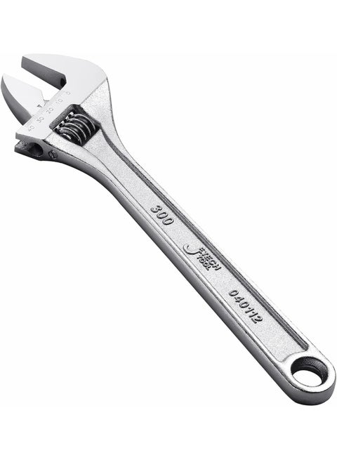 Jetech 12 inch Adjustable Spanner - Professional Adjustable Wrench Shifting Spanner with Large Opening Silver 300mm