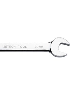 Jetech Jetech 27mm Flexible Head Ratchet Combination Wrench, Industrial Grade Flex Ratcheting Spanner, Heat-Treated Cr-V Alloy Steel, 12 Point Ratchet Box Ended and Open End Spanner, Flex-Head Gear Wrench Silver  - Image 2