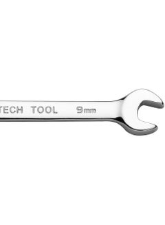 Jetech Jetech 9mm Flexible Head Ratchet Combination Wrench, Industrial Grade Flex Ratcheting Spanner, Heat-Treated Cr-V Alloy Steel, 12 Point Ratchet Box Ended and Open End Spanner, Flex-Head Gear Wrench Silver  - Image 3