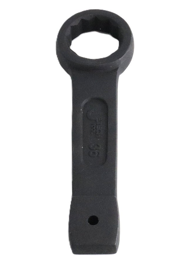 Jetech Box End Ring Slogging Spanner, Striking Ring Wrench 36mm, CR-V Steel 12-Point Flat Strike Wrench, Single Head Spanner Hand Tool for Mechanical Automotive Repair - OFSS-36 Black - Image 1