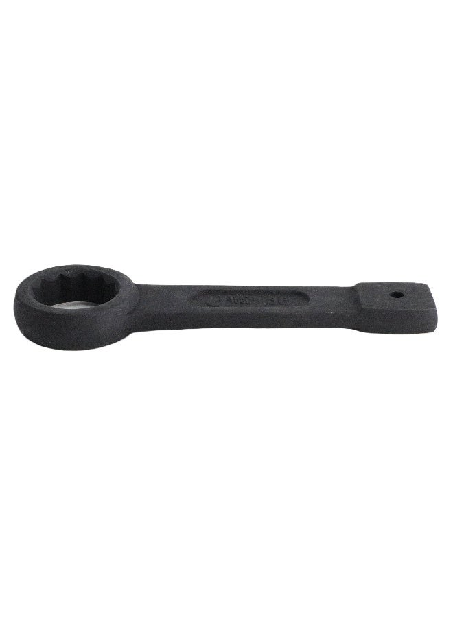 Jetech Box End Ring Slogging Spanner, Striking Ring Wrench 36mm, CR-V Steel 12-Point Flat Strike Wrench, Single Head Spanner Hand Tool for Mechanical Automotive Repair - OFSS-36 Black - Image 3
