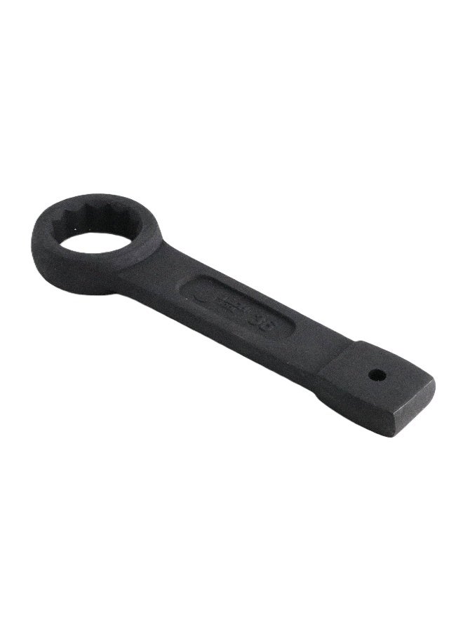 Jetech Box End Ring Slogging Spanner, Striking Ring Wrench 36mm, CR-V Steel 12-Point Flat Strike Wrench, Single Head Spanner Hand Tool for Mechanical Automotive Repair - OFSS-36 Black - Image 2