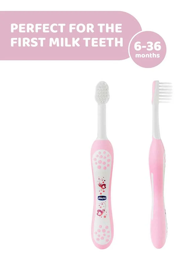Chicco Toothbrush 6-36M, Pink