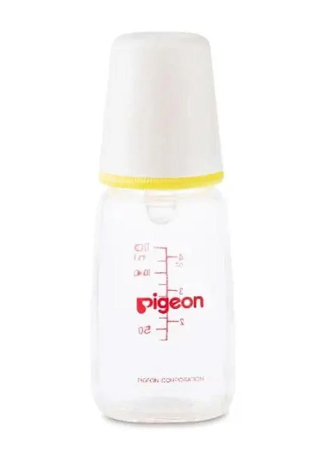 pigeon - Peristaltic Nipple Glass Feeding Bottle, 0-3 M, 120 mL - Image 1