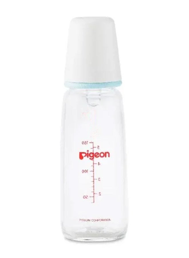 pigeon - Peristaltic Nipple Glass Feeding Bottle, 0-3 M, 120 mL - Image 1