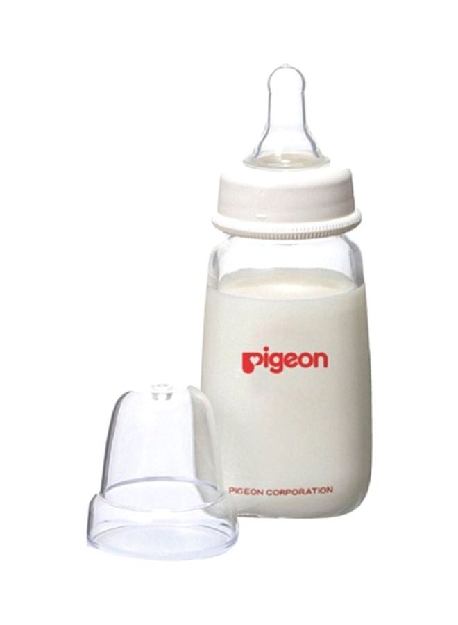pigeon Peristaltic Nipple Glass Feeding Bottle, 0-3 M, 120 mL - Image 2