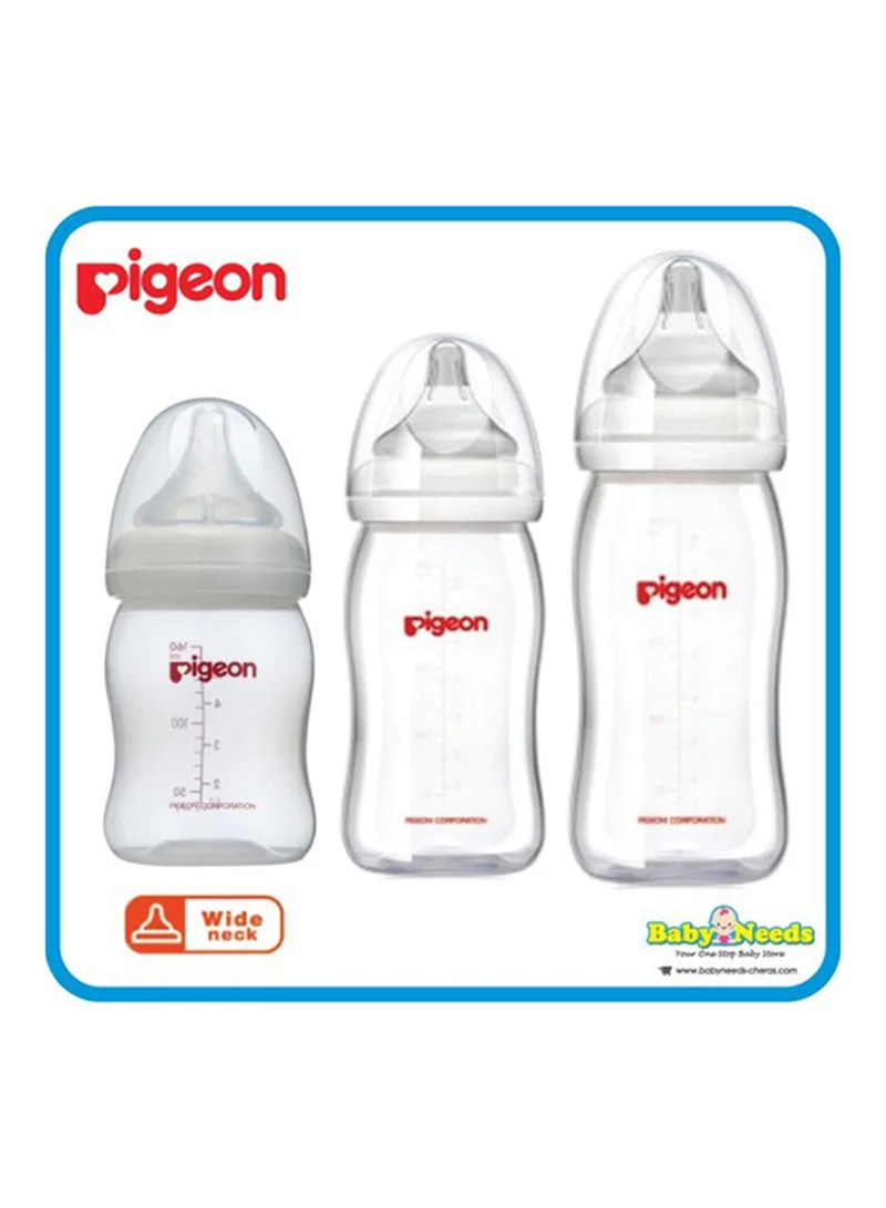 pigeon Pack Of 1 Softouch Peristaltic Plus Baby Feeding Bottle 240 ML, 3 Months +, Assorted