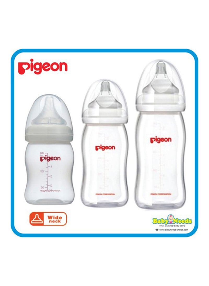pigeon - Pack Of 1 Softouch Peristaltic Plus Baby Feeding Bottle 240 ML, 3 Months +, Assorted - Image 1