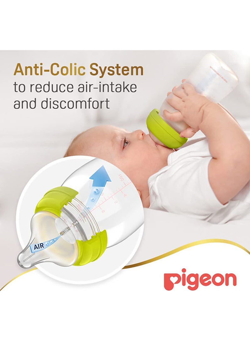 pigeon - Pack Of 1 Softouch Peristaltic Plus Baby Feeding Bottle 240 ML, 3 Months +, Assorted - Image 1