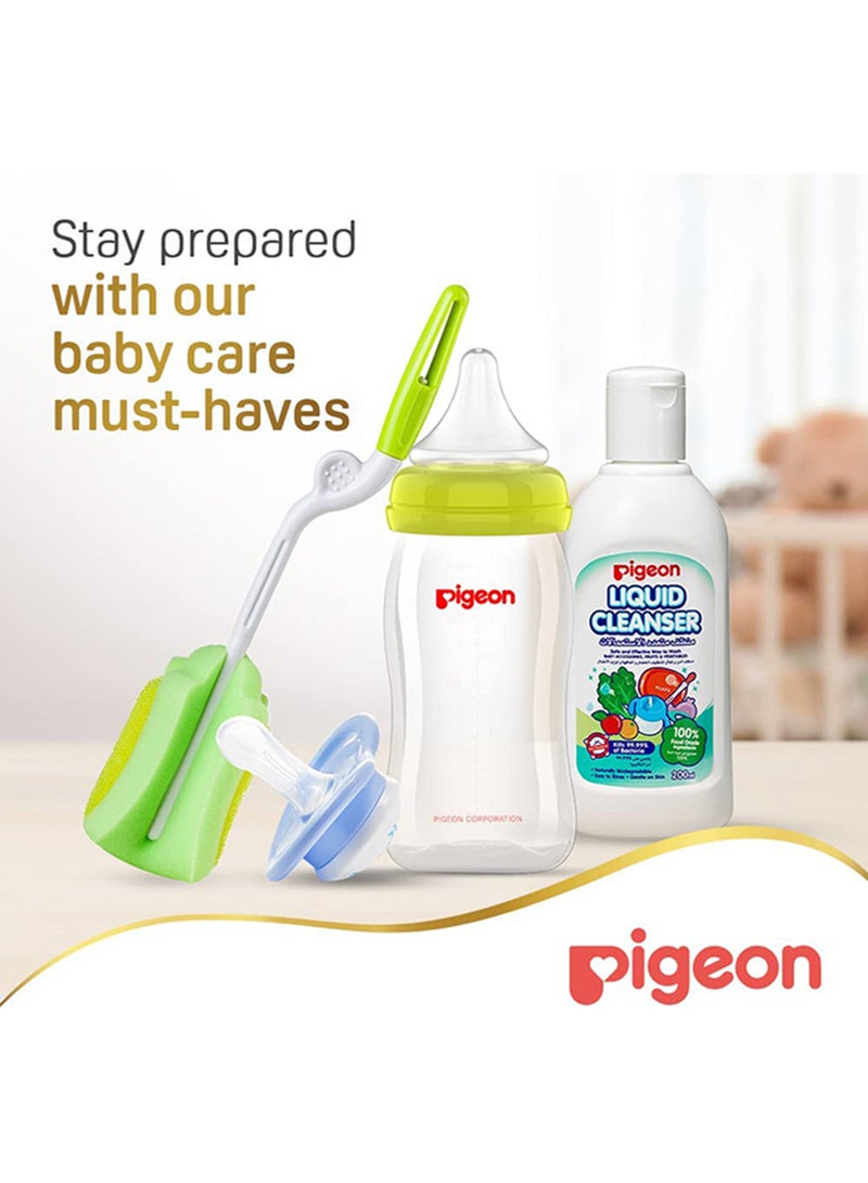 pigeon - Pack Of 1 Softouch Peristaltic Plus Baby Feeding Bottle 240 ML, 3 Months +, Assorted - Image 1
