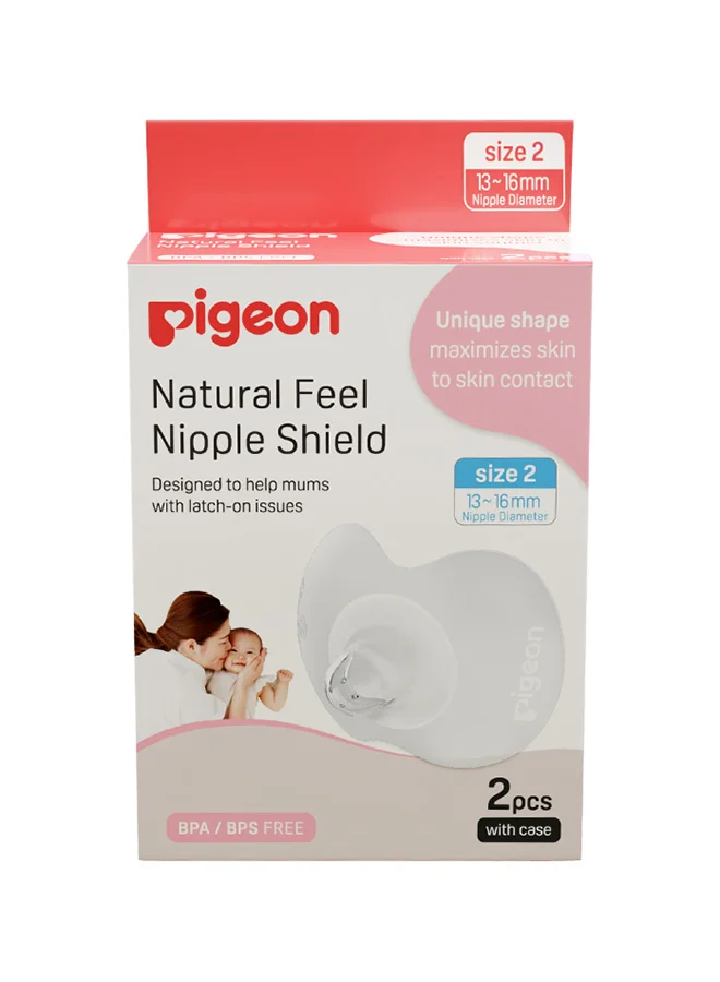pigeon Natural-Fit Silicone Nipple Shield, Pack Of 2