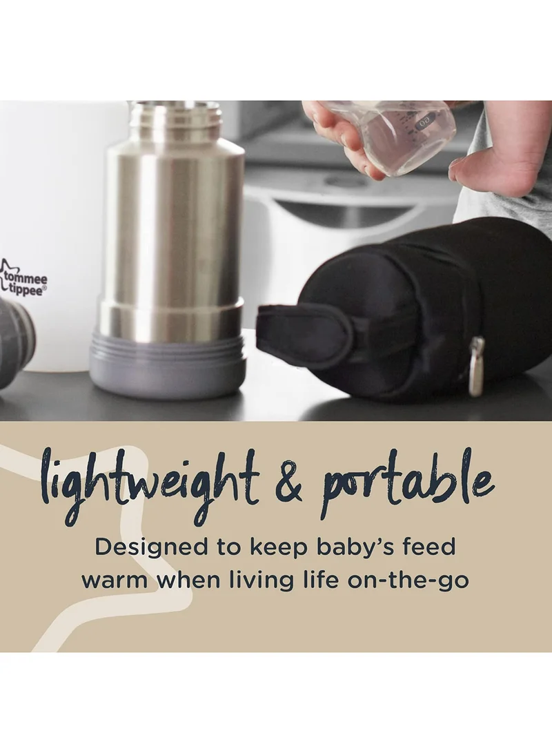 tommee tippee Insulated Bottle Carriers 2-Pack | Portable Thermal Holders for On-the-Go Feeding | Fits Diaper Bag or Stroller