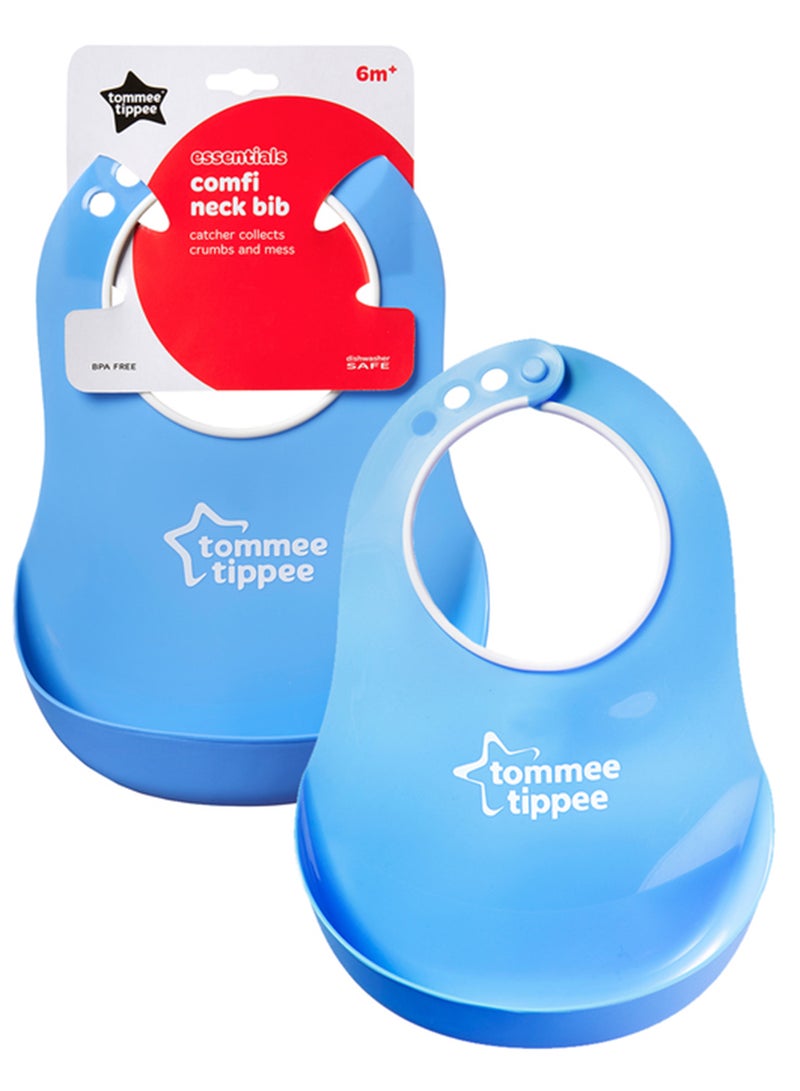 Essentials Comfi Neck Catch All Bib 0 Months+, Assorted Colour