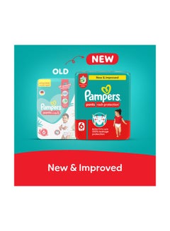 Pampers Aloe Vera Size 6 Pants Diapers 16-21 kg Mega Pack 34 Count  - Image 2