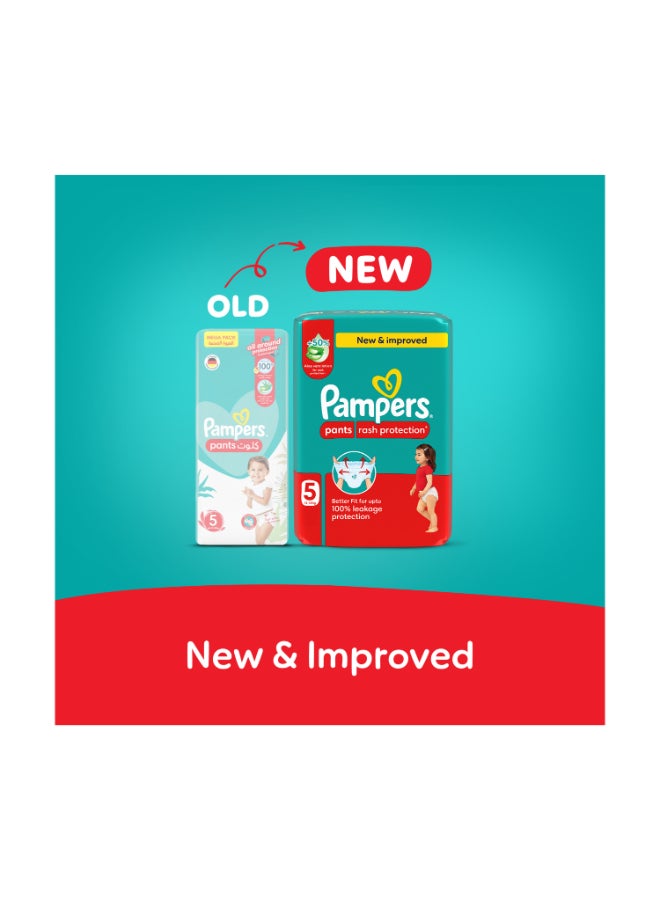 Pampers - Baby-Dry Pants with Aloe Vera Lotion, 360 Fit , Size 5, 12-18kg, Carry Pack, 22 Count - Image 1