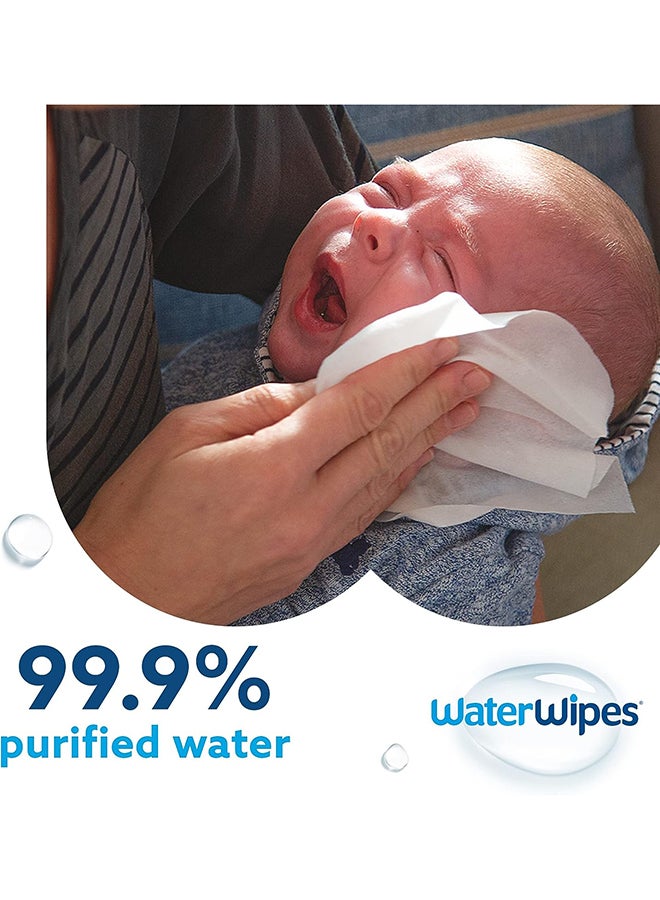 WaterWipes - Pack Of 4 Original Plastic Free, 99.9% Water Based Baby Wet Wipes And Unscented For Sensitive Skin - 240 Count - Image 1