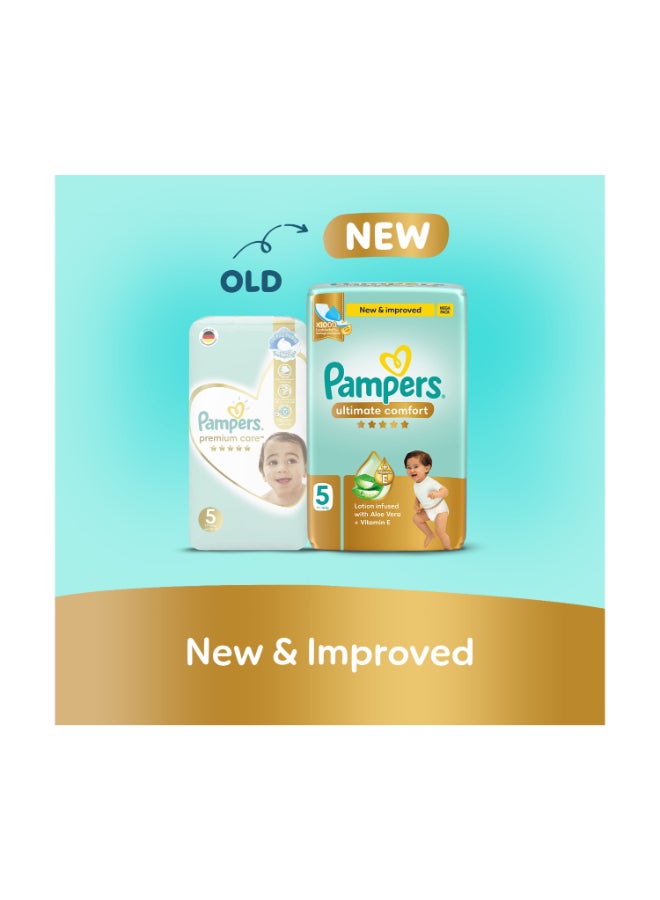 Pampers - Premium Care Taped Diapers Size 5 Super Saver Pack 56 Count - Image 1