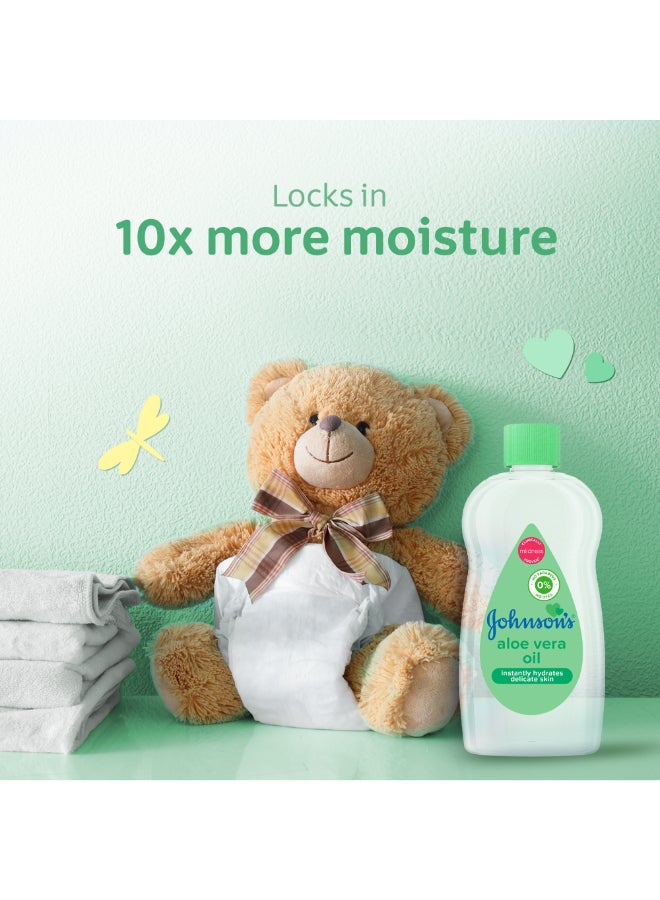 Johnson's Baby Oil Aloe Vera  - Image 3