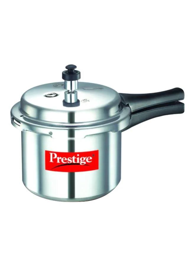 Prestige Popular Aluminium Pressure Cooker with Out Lid, Virgin Precision Weight Outer Valve