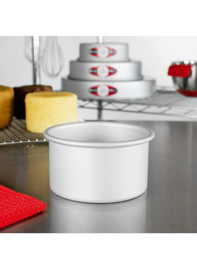 فات داديوز صينية مستديرة لخبز الكيك فضي 5x3بوصة - Image 2