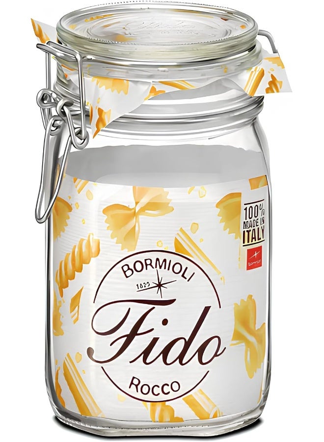 بروميولي روكو جرة فيدو بمشبك للإغلاق المحكم شفاف/فضي - Image 3