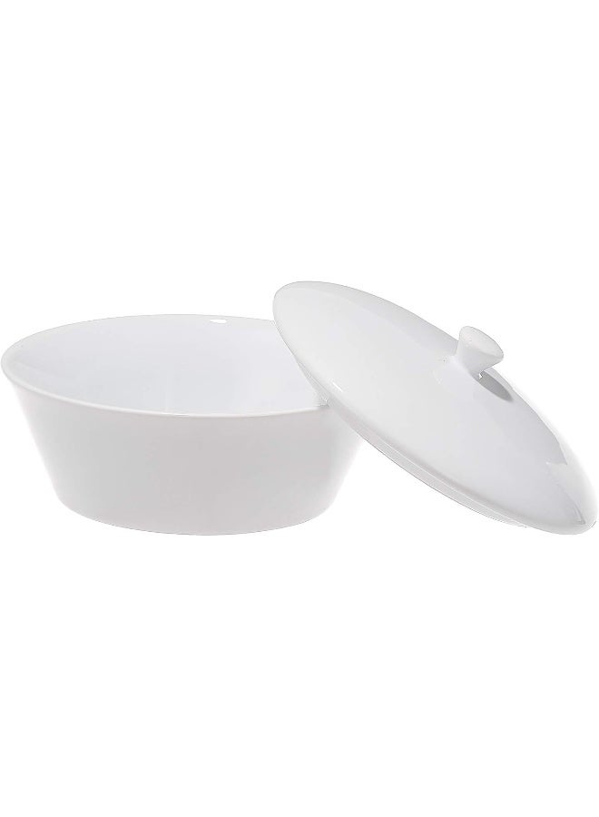 Ariane Style Sugar Pot With Lid White 200ml  - Image 4