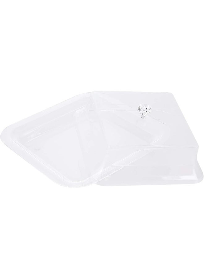 AZAD - Square Cheese Dome Clear 22cm - Image 1