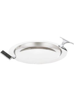 REGENT Brilliant Stainless Steel Tray Round Black 39 x 31cm  - Image 2
