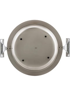 REGENT Brilliant Stainless Steel Tray Round Black 39 x 31cm  - Image 3