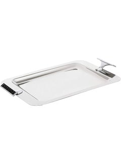 REGENT Brilliant Square Shaped Tray Silver/Black 46x34cm  - Image 2