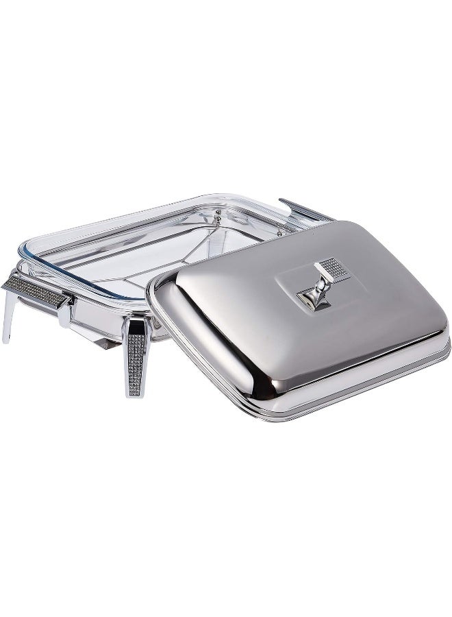 REGENT - Antique Style Rectangular Shaped Serving Dish Silver - Image 1