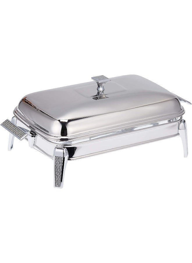 REGENT - Antique Style Rectangular Shaped Serving Dish Silver - Image 1