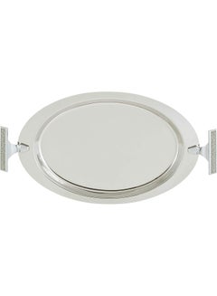 REGENT Glitter Stainless Steel Oval Tray Silver  - Image 4