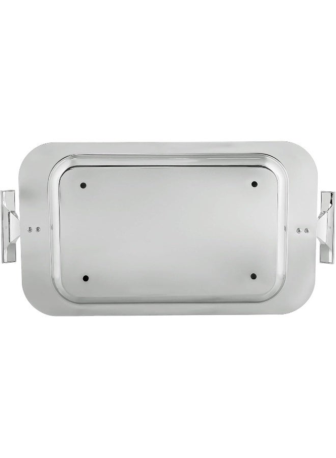 ريجنت صينية مستطيلة من الستانلس ستيل اللامع فضي 51x27سم - Image 3