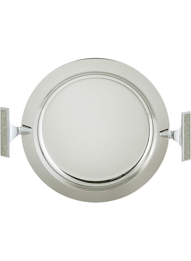 ريجنت صينية مستديرة مصنوعة من الستانلس ستيل اللامع فضي 39 x 31سم - Image 4