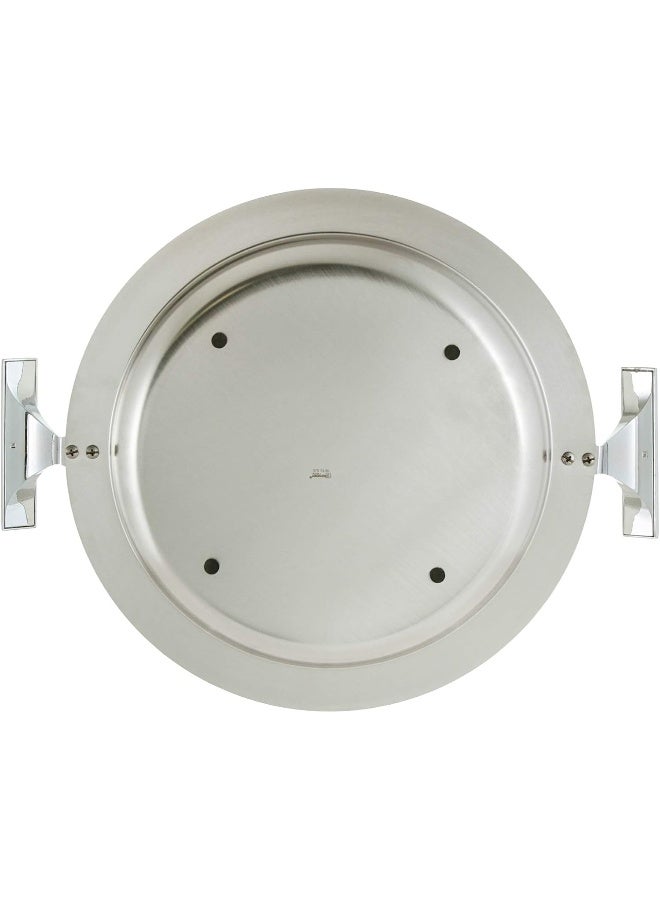 ريجنت صينية مستديرة مصنوعة من الستانلس ستيل اللامع فضي 39 x 31سم - Image 5