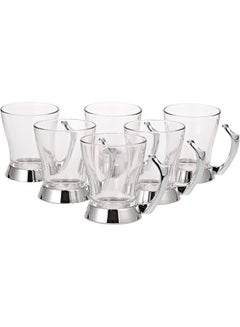 REGENT 6-Piece Lux Stainless Steel Tea Mug Set Silver 230ml  - Image 3