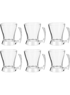 REGENT 6-Piece Onda Stainless Steel Tea Mug Set 230 ml Clear/Silver  - Image 3