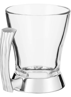 REGENT 6-Piece Onda Stainless Steel Tea Mug Set 230 ml Clear/Silver  - Image 5