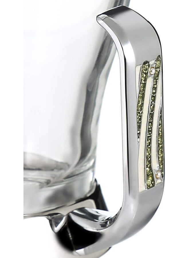 REGENT 6-Piece Orient Stainless Steel Tea Mug Set Silver/Gold/Clear 10x11x8cm - Image 4