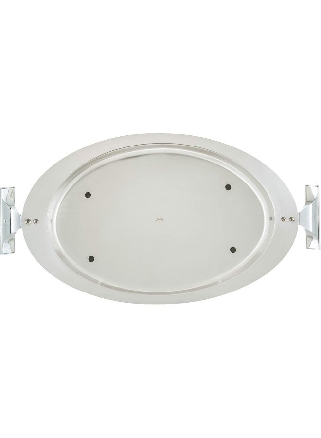 ريجنت صينية أورينت بيضاوية الشكل فضي 45x26سم  - Image 4