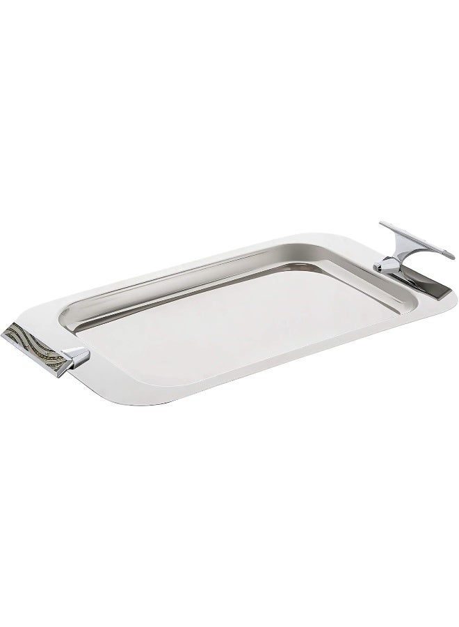 REGENT Stainless Steel Rectangular Tray Silver 51x27cm  - Image 2