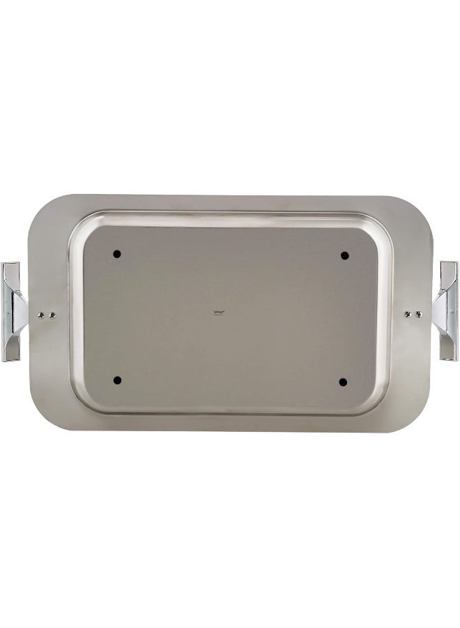REGENT Stainless Steel Rectangular Tray Silver 51x27cm  - Image 3
