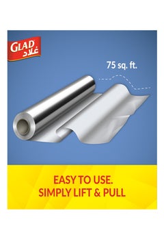 Glad Aluminum Foil 75 sq.ft. Yellow 31.5x4.9x4.9cm  - Image 5